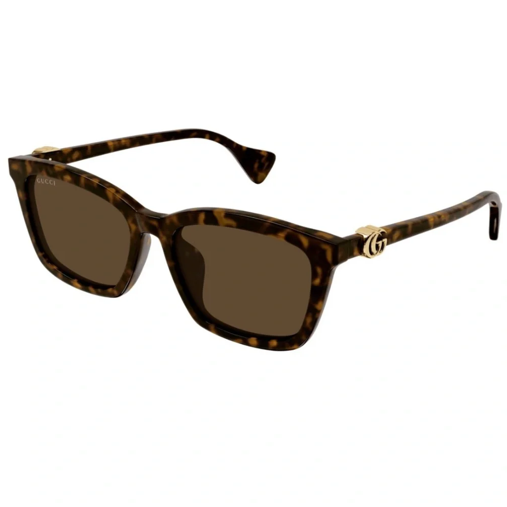 NEW GUCCI SQUARE SUNGLASSES GUCCI GG1596SK 003 HAVANA BROWN EYEWEAR
